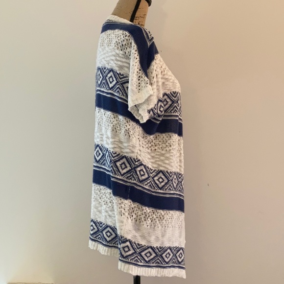 Cloud Chaser Short Sleeve Open Front Cardigan Sz M - Picture 4 of 11